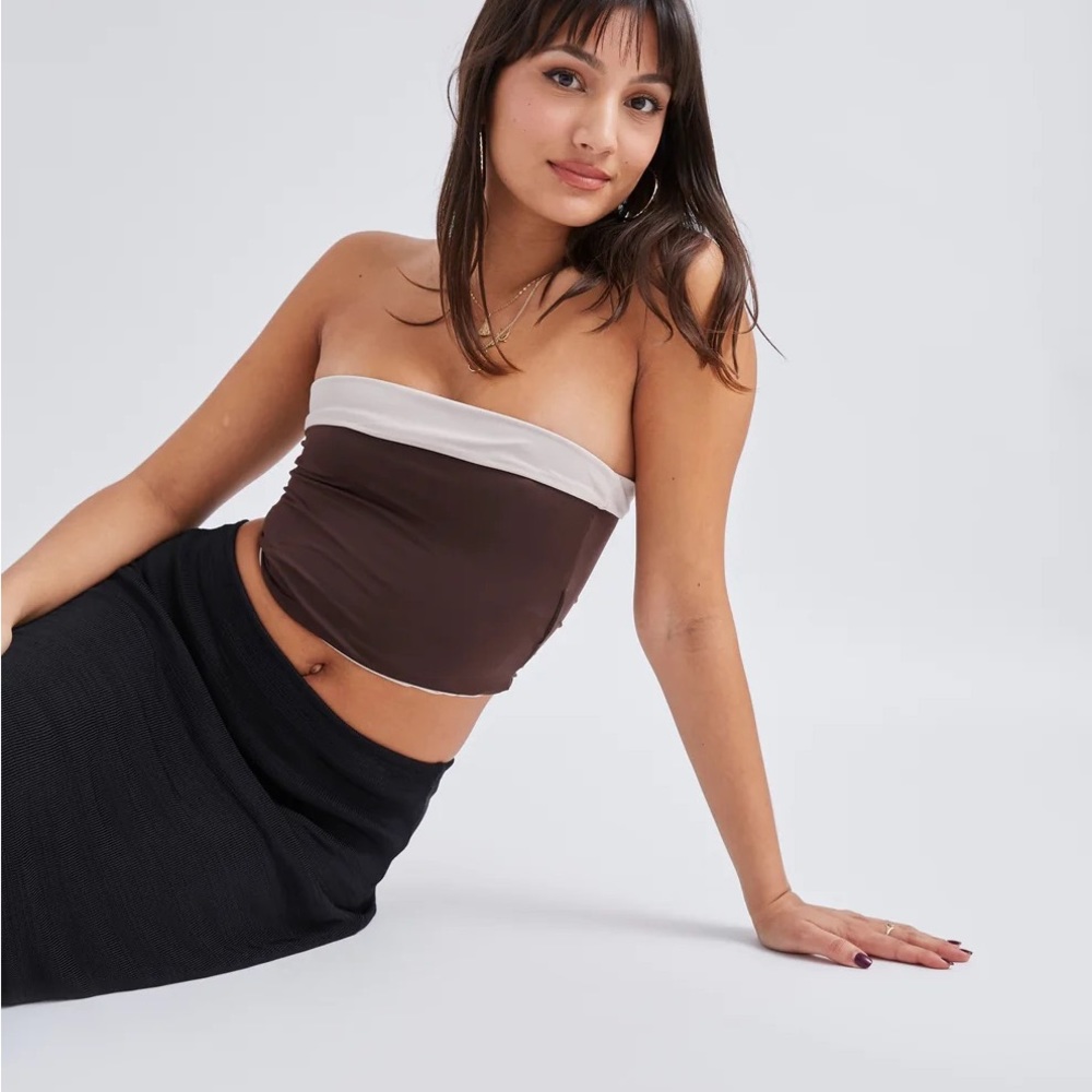 Susamusa Nova Top - Brown and Stone size XS